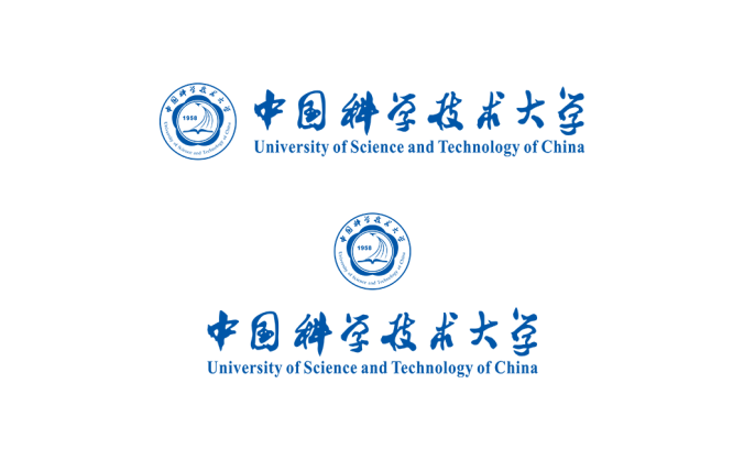 大學(xué)?；障盗?中國(guó)科學(xué)技術(shù)大學(xué)標(biāo)志矢量圖