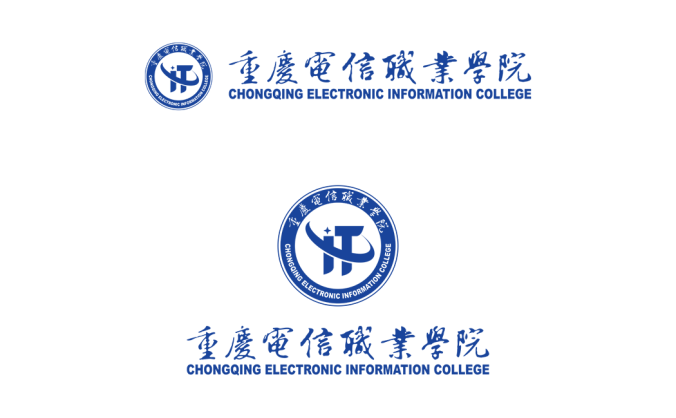 重慶電信職業(yè)學院?；誰ogo標志PNG高清透明底Ai矢量圖