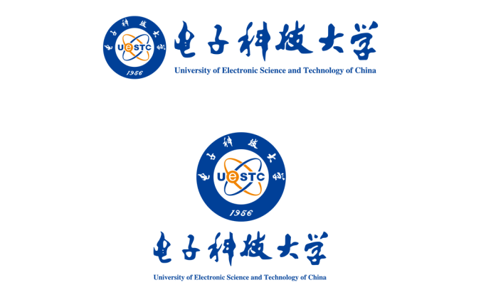 大學(xué)?；障盗?電子科技大學(xué)標(biāo)志矢量圖
