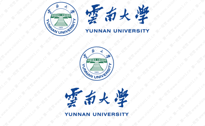 大學(xué)校徽系列:云南大學(xué)標(biāo)志矢量圖