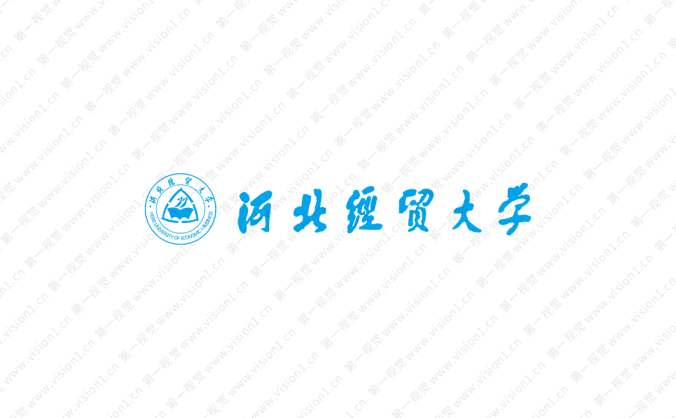 大學(xué)?；障盗?河北經(jīng)貿(mào)大學(xué)標(biāo)志矢量圖